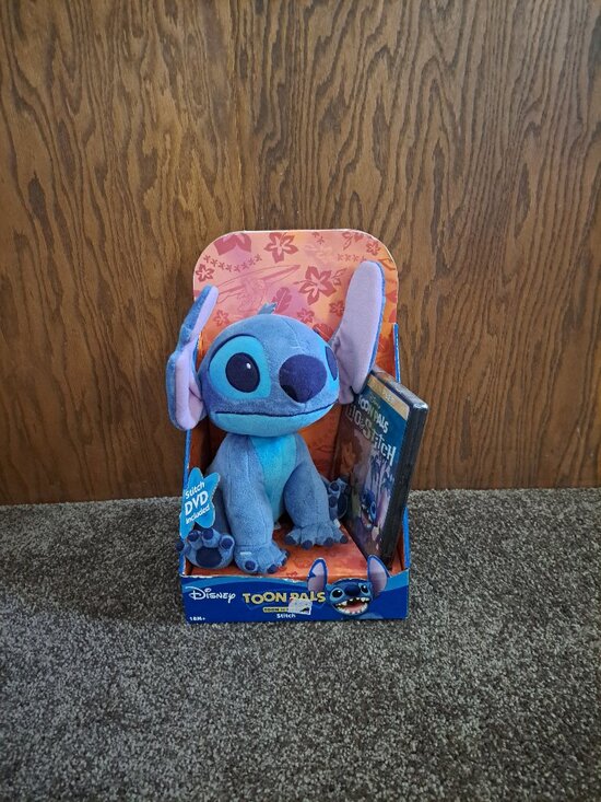 Disney Other - NWT Disney Toon Pals Lilo & Stitch set,includes a Stitch plush figure and DVD